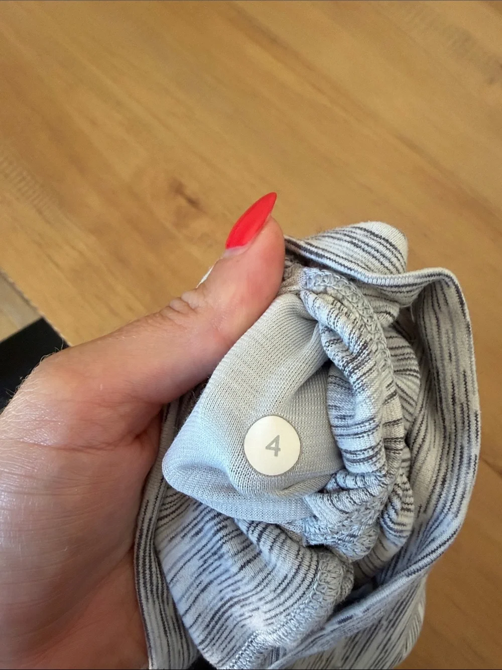 lululemon athletica Heathered Light Gray Leggings